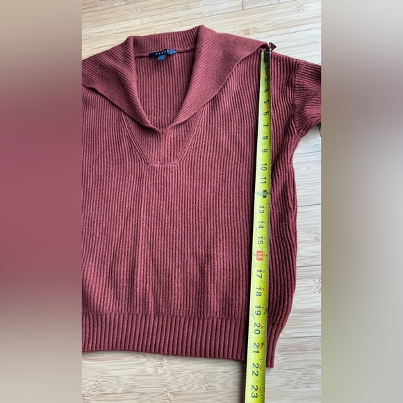 Cyrus Rust Cinnamon Terra Cotta Long Sleeve Sweater Size S - Picture 7 of 9